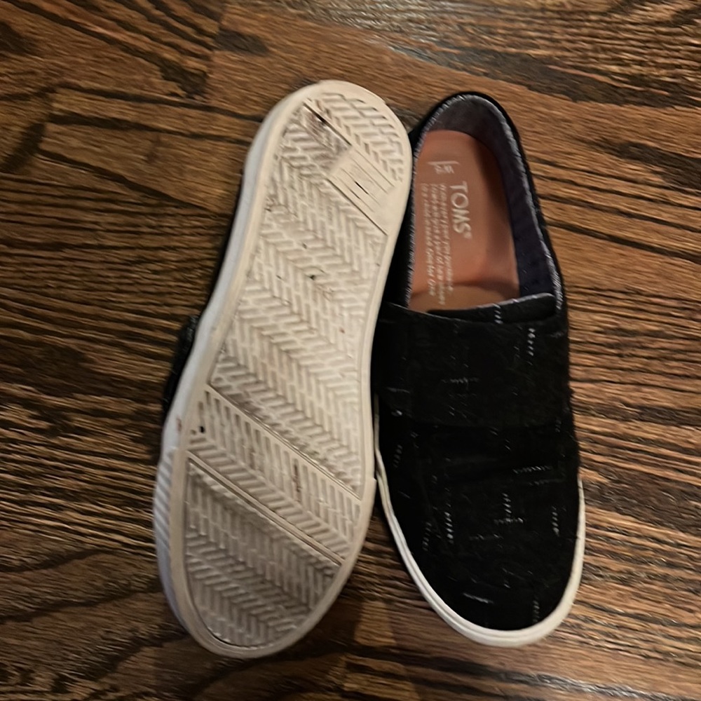 Toms Altair black dotted wool suede shoes - Picture 4 of 4